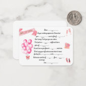 Frau Libs Advice Mitteilungskarte (Vorderseite/Rückseite Beispiel)