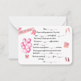 Frau Libs Advice Mitteilungskarte