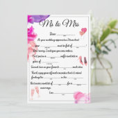 Frau Libs Ankündigung (Stehend Vorderseite)