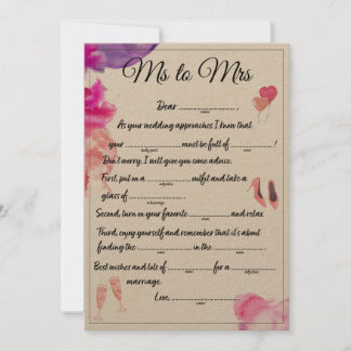 Frau Libs Ankündigung