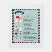 Frau Liebe Fleece-Decke Fleecedecke (Vorderseite)