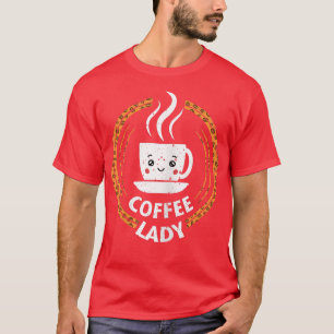 Frau liebenswerte Dame von köstlichen, angenehmen T-Shirt