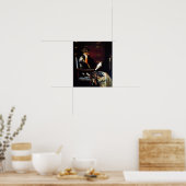 Frau liest Vintag Art Poster (Küche)