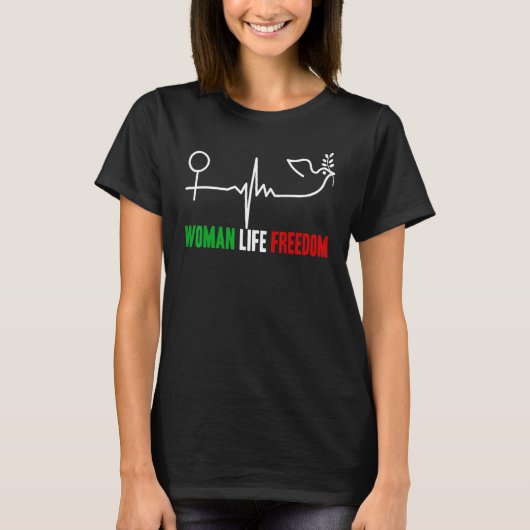 Frau Life Freedom Zan Zendegi Azadi Women Life for T-Shirt (Vorderseite)