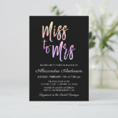 Frau Lila Pink Junggeselinnen-Abschied Einladung (Stehend Vorderseite)