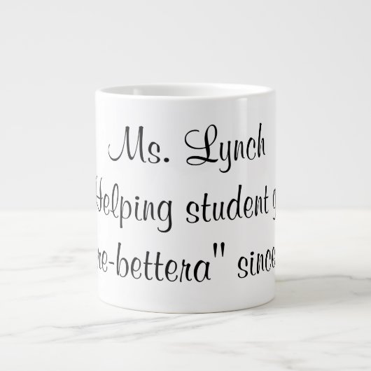 Frau Lynch Coffee Mug Jumbo-Tasse (Vorderseite)