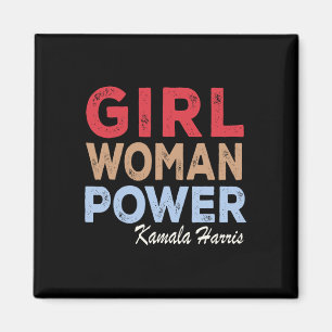 Frau Macht Kamala Harris Retro Vintage Magnet