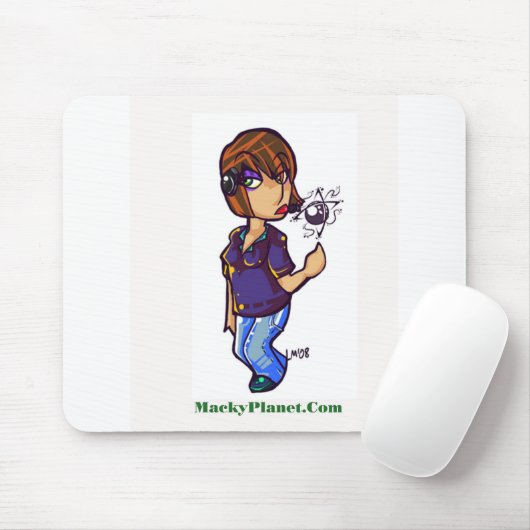 Frau Macky Mousepad (Mit Mouse)