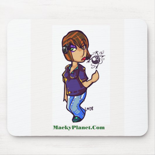 Frau Macky Mousepad (Vorne)
