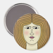 Frau Magnet (Vorderseite/Rückseite)