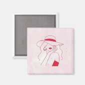 Frau Magnet (Vorderseite/Rückseite)