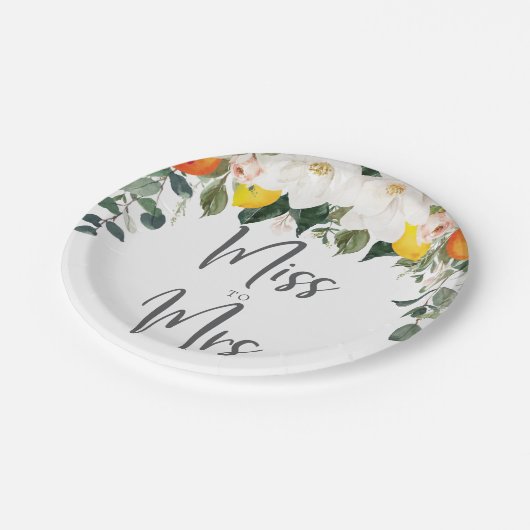 Frau Magnolia Citrus Teller (Schrägansicht)