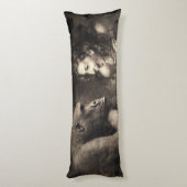 Frau Making Gorilla Laugh Seitenschläferkissen (Rückseite (Vertikal))