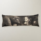 Frau Making Gorilla Laugh Seitenschläferkissen (Rückseite)