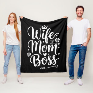 Frau Mama Chef Süßes Muttertagsgeschenk Fleecedecke