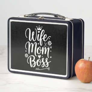Frau Mama Chef Süßes Muttertagsgeschenk Metall Brotdose