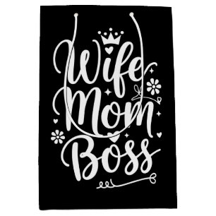 Frau Mama Chef Süßes Muttertagsgeschenk Mittlere Geschenktüte