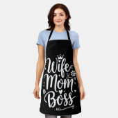 Frau Mama Chef Süßes Muttertagsgeschenk Schürze (Getragen)