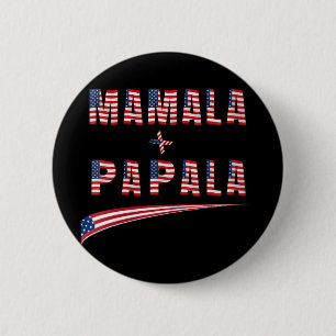 Frau Mamala Papala 2024 Kamala Harris Tim W Demo Button