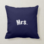 Frau Marine-Blau-Akzent-Kissen Kissen<br><div class="desc">Einzigartige Marine-Blau-Frau Akzentkissen. Sehr Eisgeschenk für irgendeine Frau</div>