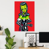 Frau Mars™ Femme Fatale Poster (Heimbüro)
