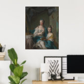 Frau Marsollier und ihre Tochter Poster (Heimbüro)