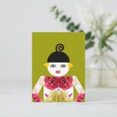Frau Martzkin Blooming Postcard © 2012 M. Martz Postkarte (Stehend Vorderseite)
