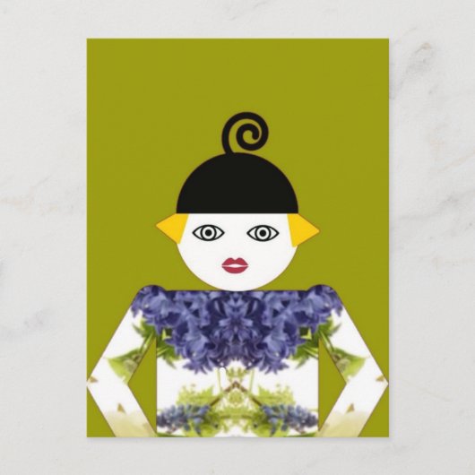Frau Martzkin Blooming Postcard © 2012 M. Martz Postkarte (Vorderseite)