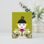 Frau Martzkin Blooming Postcard © 2012 M. Martz Postkarte (Stehend Vorderseite)