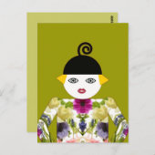 Frau Martzkin Blooming Postcard © 2012 M. Martz Postkarte (Vorne/Hinten)