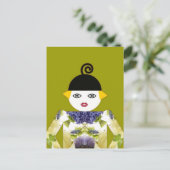 Frau Martzkin Blooming Postcard © 2012 M. Martz Postkarte (Stehend Vorderseite)