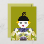 Frau Martzkin Blooming Postcard © 2012 M. Martz Postkarte (Vorne/Hinten)