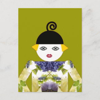 Frau Martzkin Blooming Postcard © 2012 M. Martz Postkarte