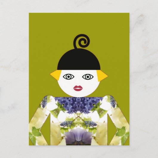 Frau Martzkin Blooming Postcard © 2012 M. Martz Postkarte (Vorderseite)