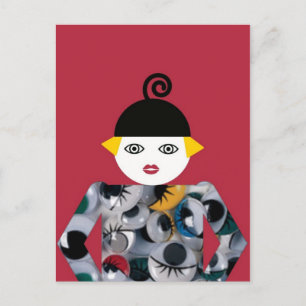 Frau Martzkin Eye-Catching Postcard © 2012 M. Mart Postkarte