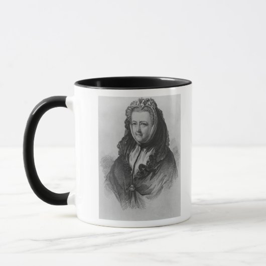 Frau Mary Delany Tasse (Links)