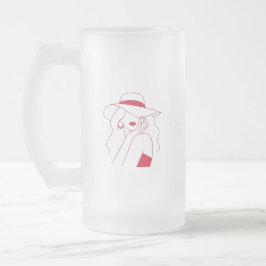 Frau Mattglas Bierglas