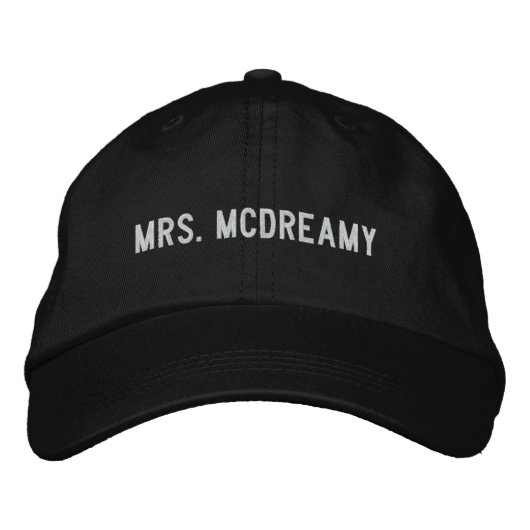 Frau McDreamy Bestickte Kappe (Vorderseite)
