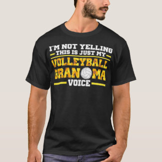 Frau meine Volleyball-Oma-Stimme Volleyball Gran T-Shirt