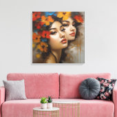 Frau - Meisterwerk Leinwanddruck (Insitu (Wohnzimmer))