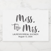 Frau Mini Sparkling Weinflaschen-Etikett Schaumweinetikett (Einzelnes Label)