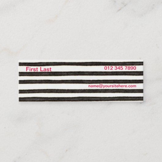 Frau Mini Visitenkarte (Vorderseite)