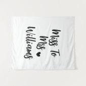 Frau Miss. | Benutzerdefinierte Hintergrunddekor d Wandteppich (Vorderseite (Horizontal))