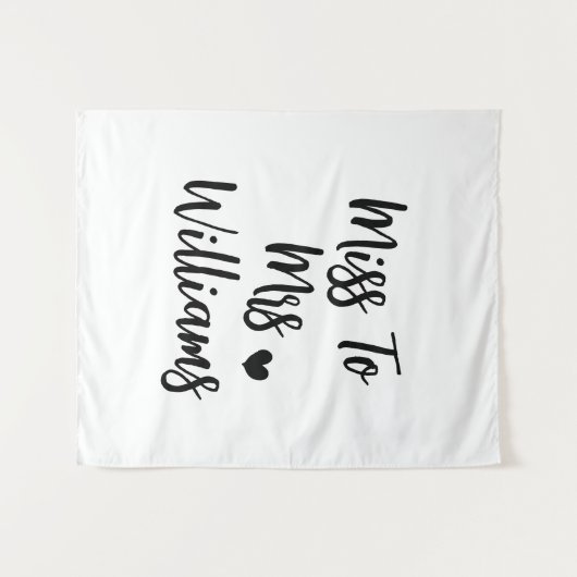 Frau Miss. | Benutzerdefinierte Hintergrunddekor d Wandteppich (Vorderseite (Horizontal))