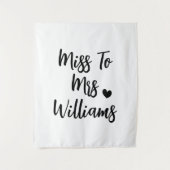 Frau Miss. | Benutzerdefinierte Hintergrunddekor d Wandteppich (Vorderseite)