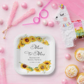 Frau Miss. | Sonnenblumenfall-Brautparty Pappteller (Party)