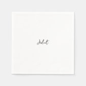 Frau Miss zu Hause zum beliebtesten Brautparty Serviette (Vorderseite)