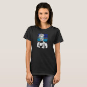 Frau mit Afrobeat Tattoo T-Shirt (Vorne ganz)