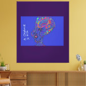 Frau mit Anmut und Charme Leinwanddruck (Insitu (Wohnzimmer))