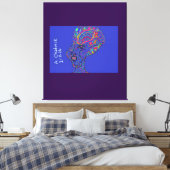 Frau mit Anmut und Charme Leinwanddruck (Insitu (Schlafzimmer))